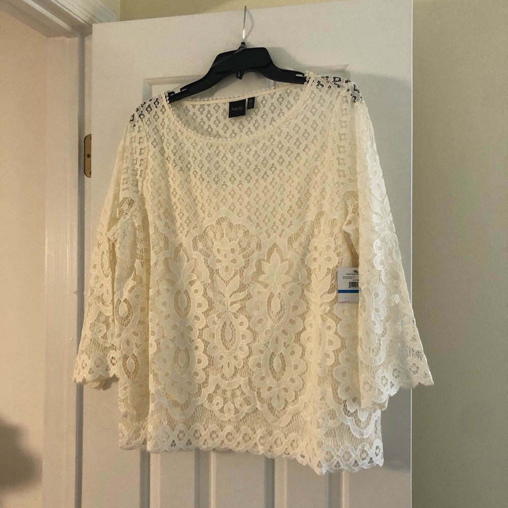 Rafaella Lace Top Size XL NWT